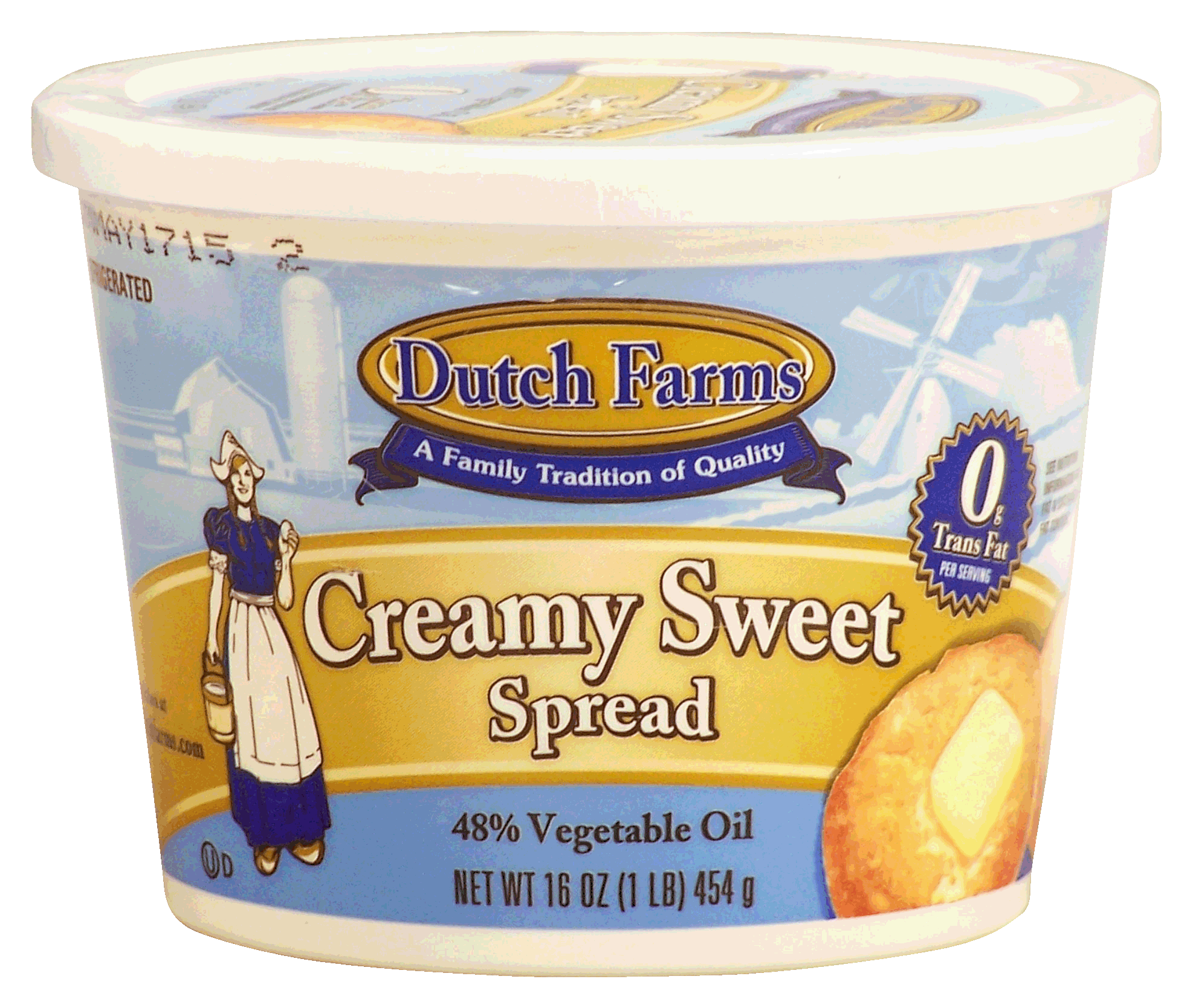 Dutch Farms  creamy sweet spread, 48% vegetable oil Full-Size Picture